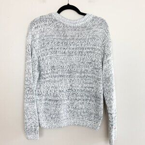 PINK Victoria's Secret Grey Marled Soft V-Back Sweater Size Medium